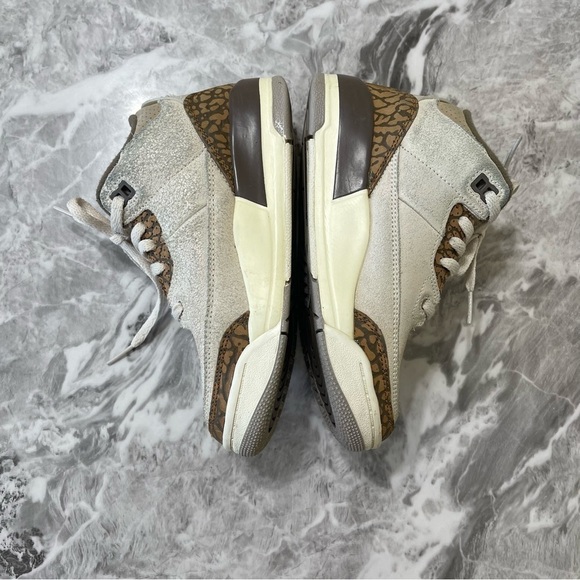Nike Air Jordan 3 Retro Palomino Leather Sneakers High Top Shoes DM0966-102 1Y - Picture 5 of 9